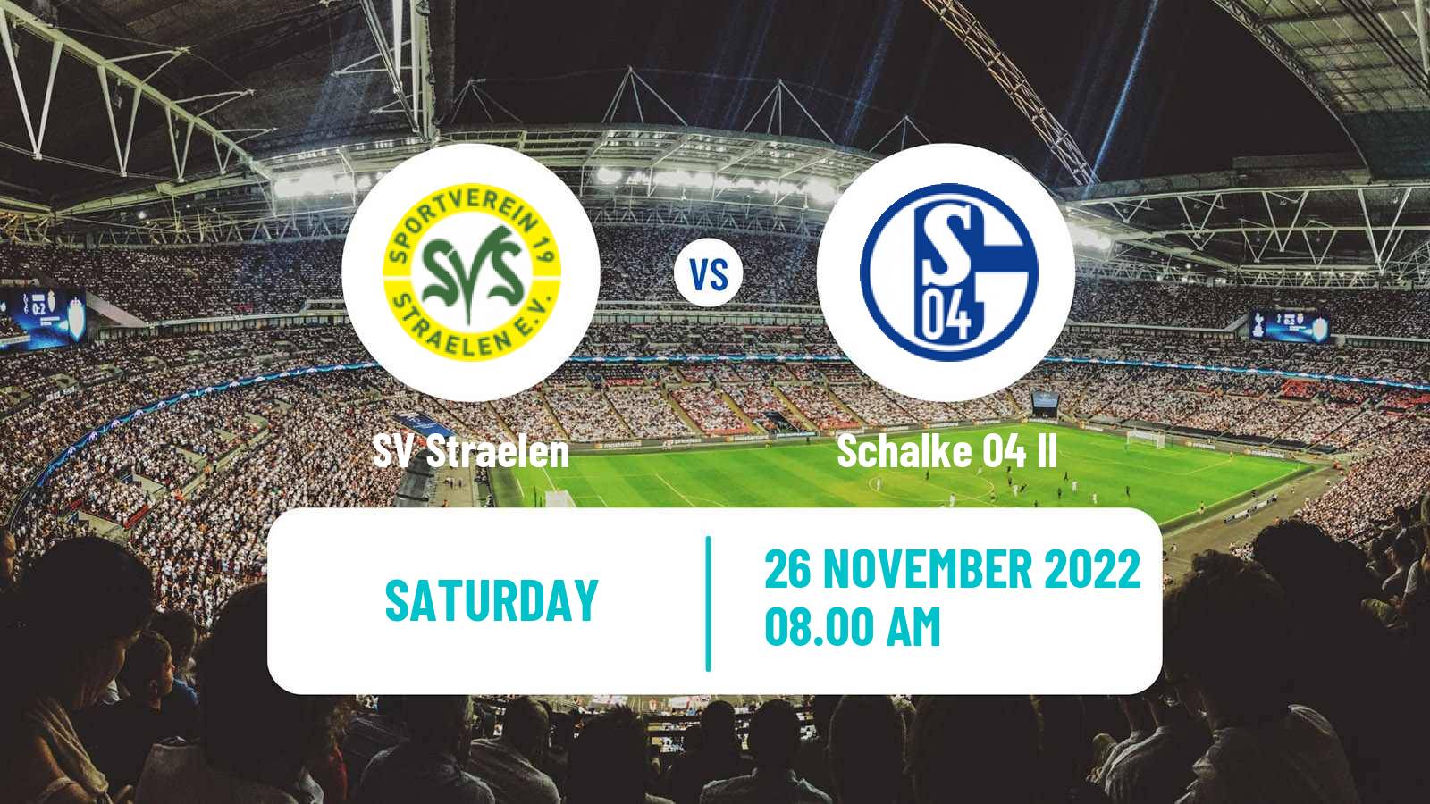 Soccer German Regionalliga West Straelen - Schalke 04 II