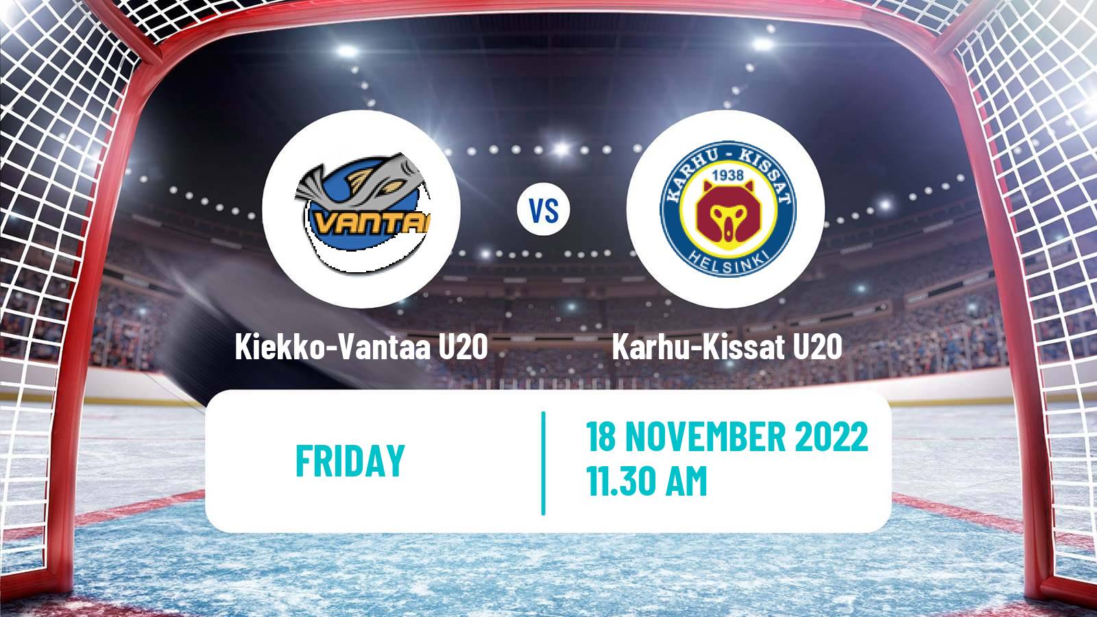 Hockey Finnish SM-sarja U20 Kiekko-Vantaa U20 - Karhu-Kissat U20