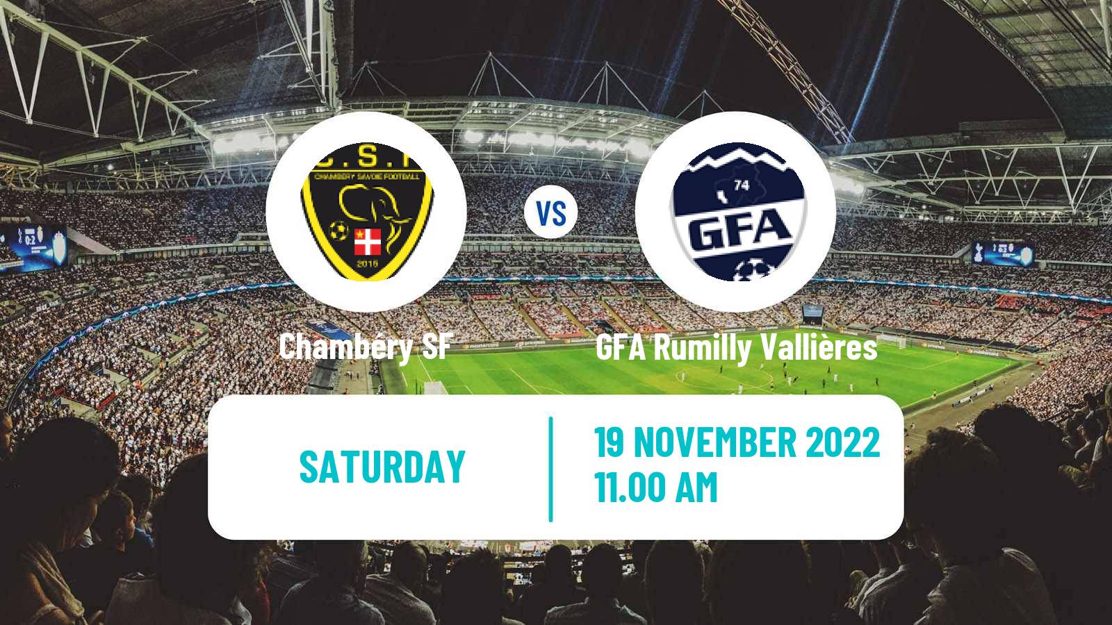 Soccer Coupe De France Chambéry - GFA Rumilly Vallières