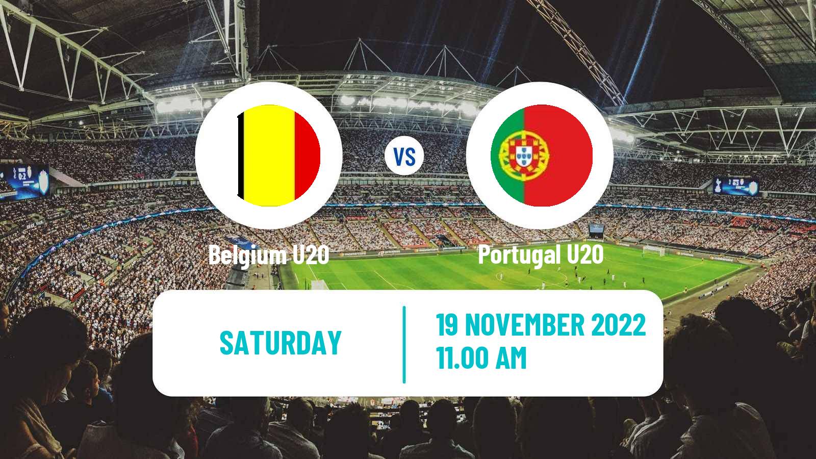 Soccer Friendly Belgium U20 - Portugal U20