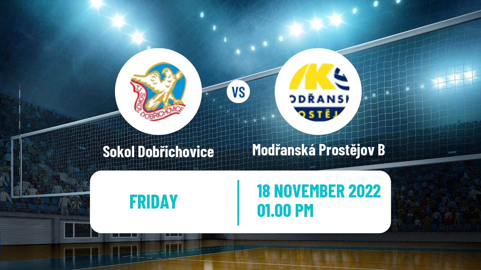 Volleyball Czech 1 Liga Volleyball Women Sokol Dobřichovice - Modřanská Prostějov B