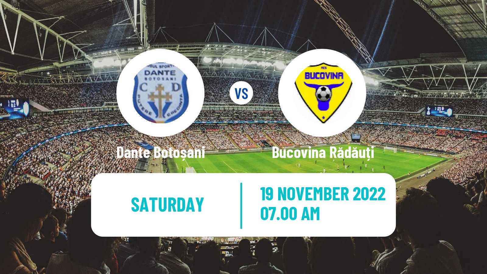 Soccer Romanian Liga 3 - Seria 1 Dante Botoșani - Bucovina Rădăuți