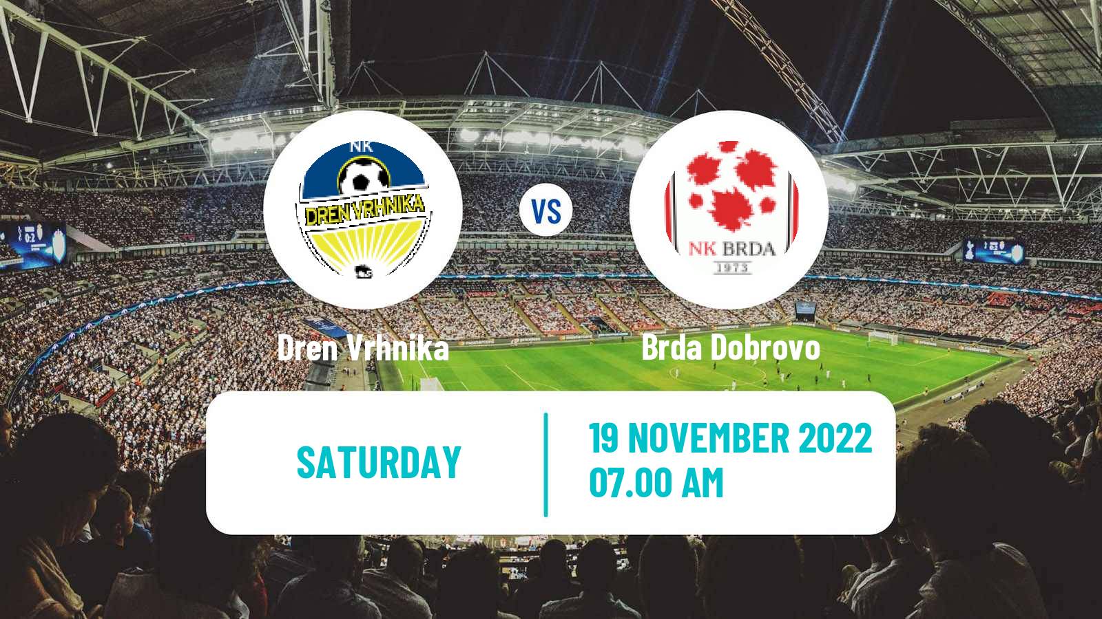 Soccer Slovenian 3 SNL West Dren Vrhnika - Brda Dobrovo