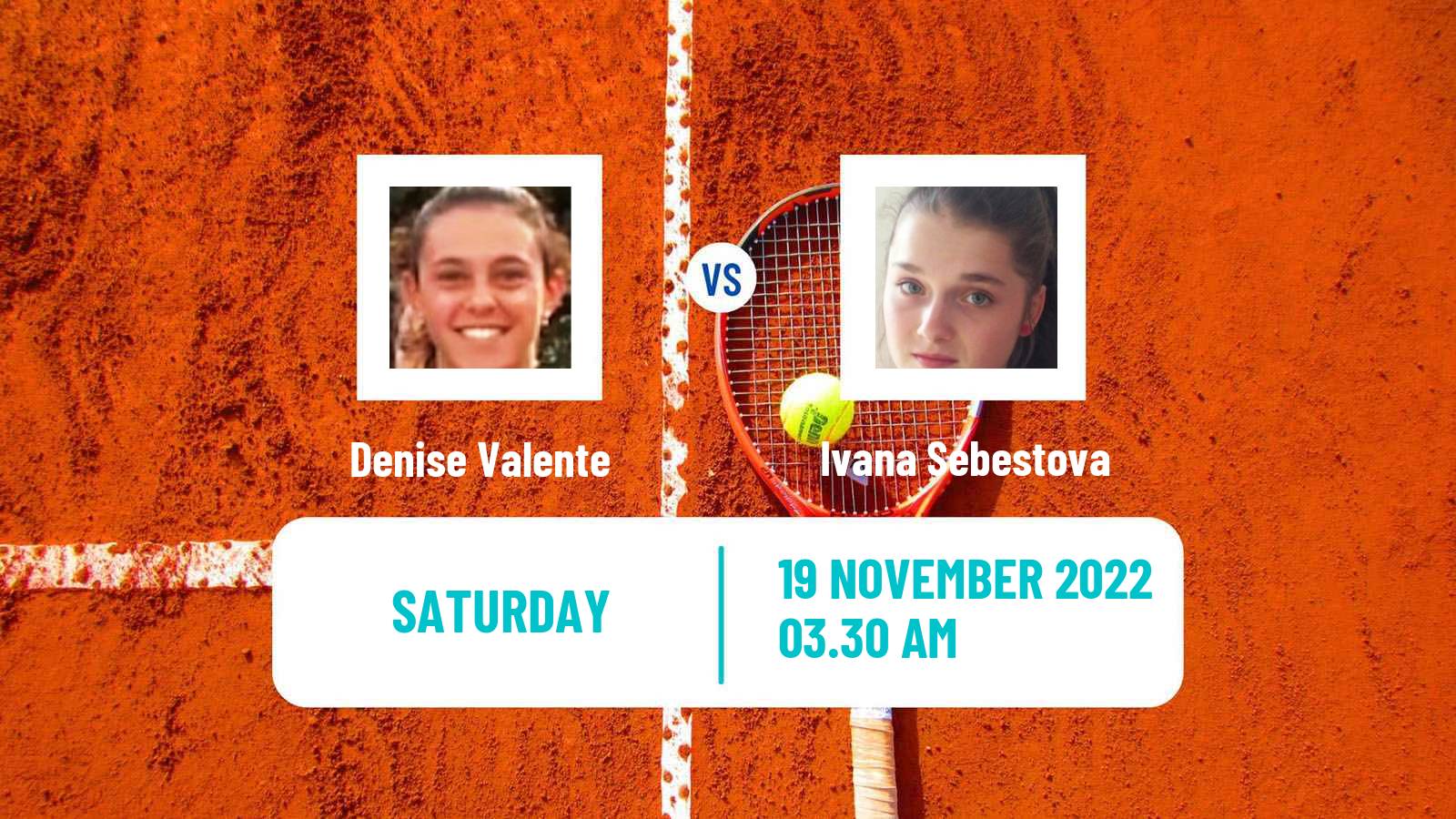 Tennis ITF Tournaments Denise Valente - Ivana Sebestova