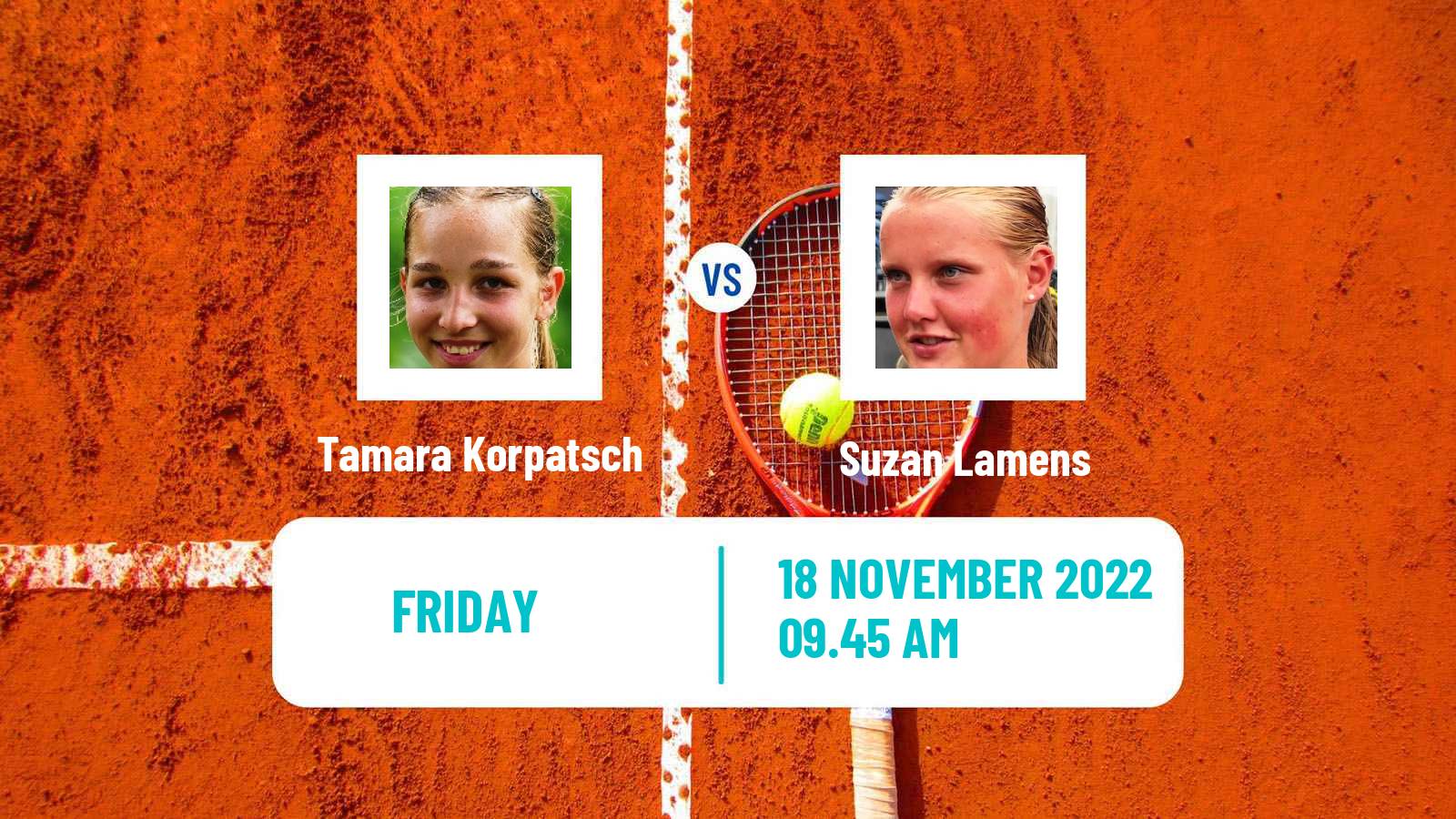 Tennis ITF Tournaments Tamara Korpatsch - Suzan Lamens