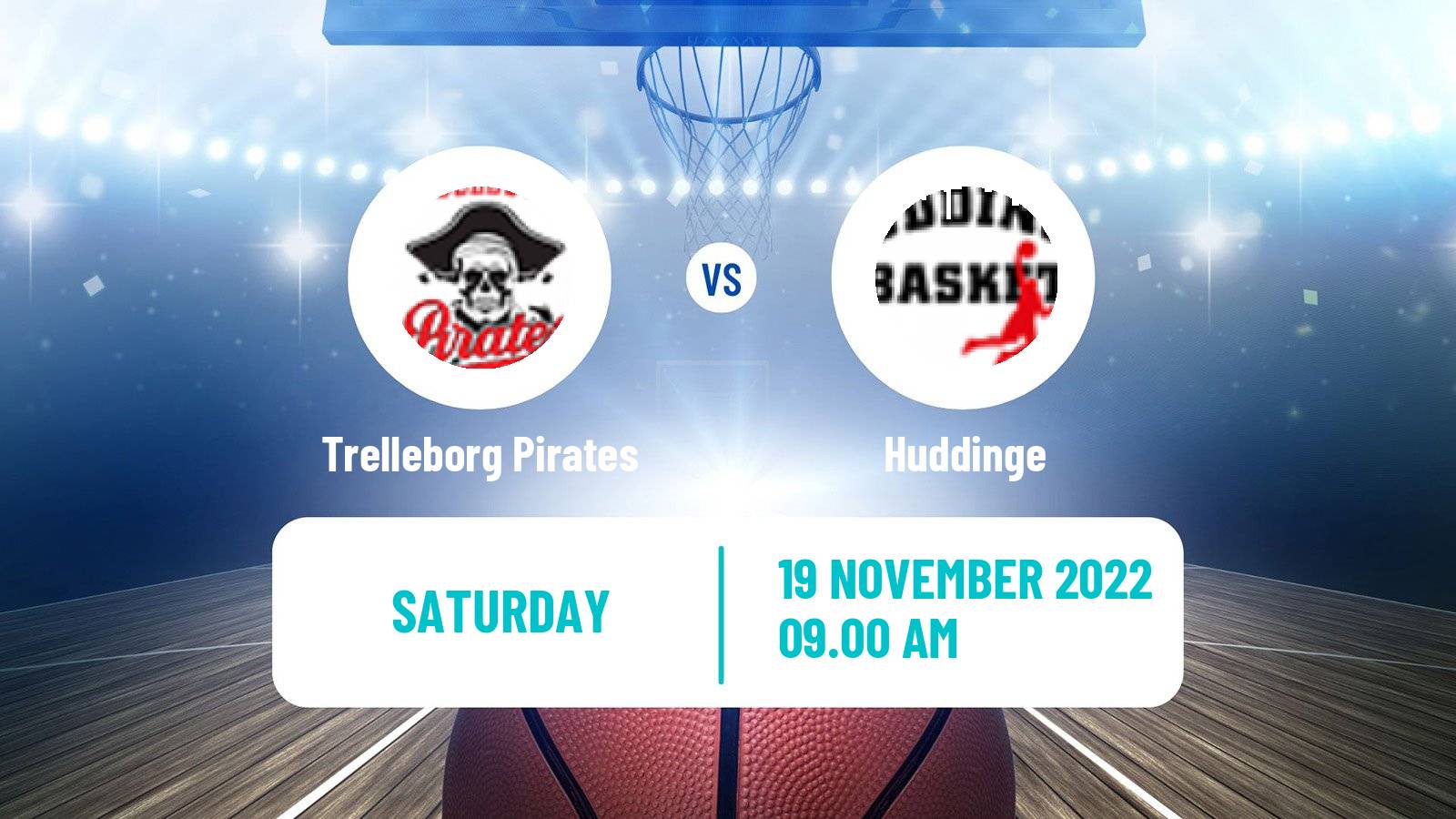 Basketball Swedish Superettan Basketball Trelleborg Pirates - Huddinge