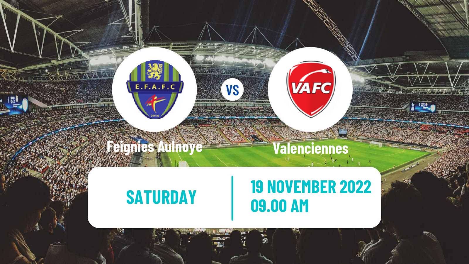 Soccer Coupe De France Feignies Aulnoye - Valenciennes