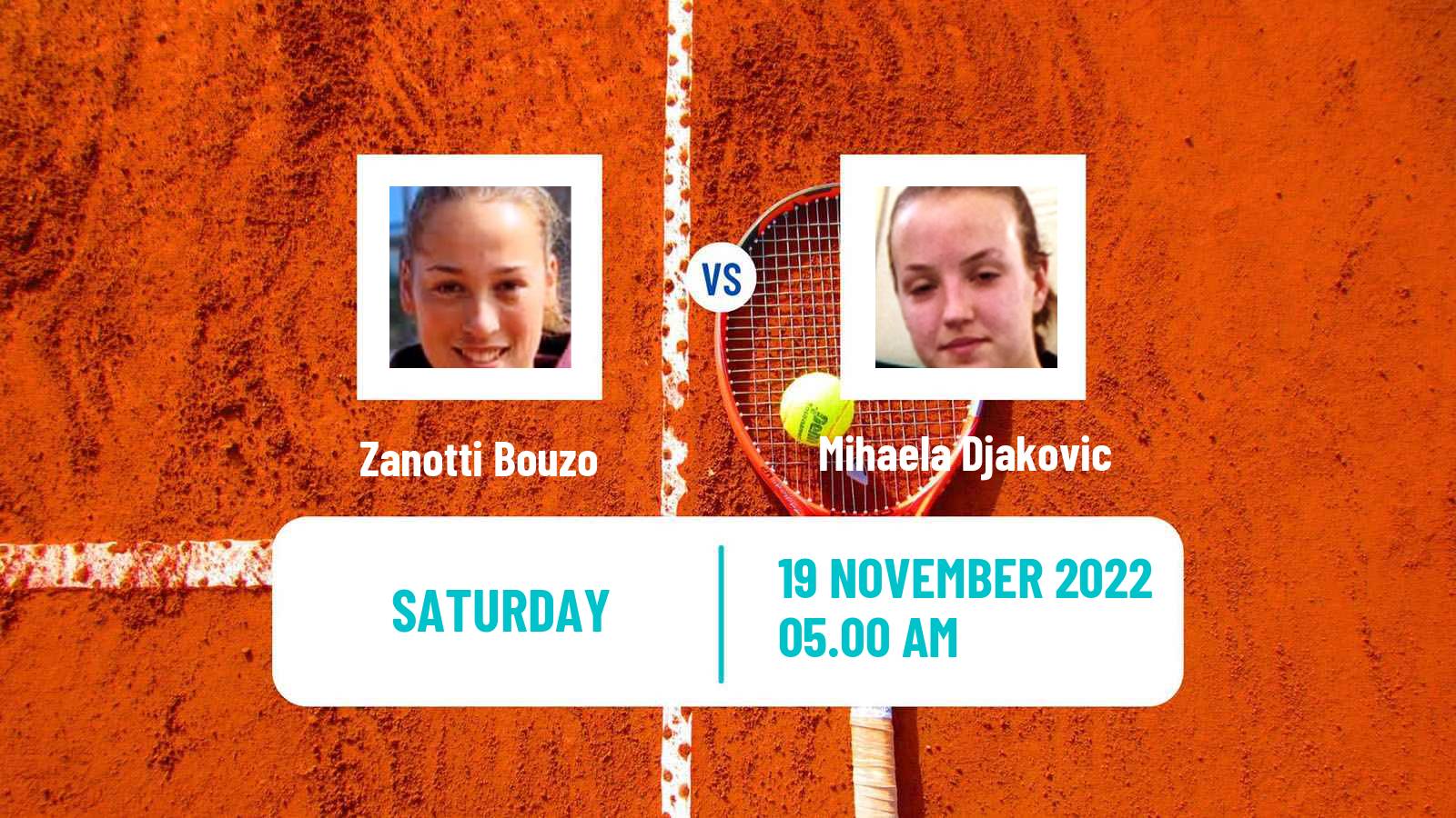 Tennis ITF Tournaments Zanotti Bouzo - Mihaela Djakovic