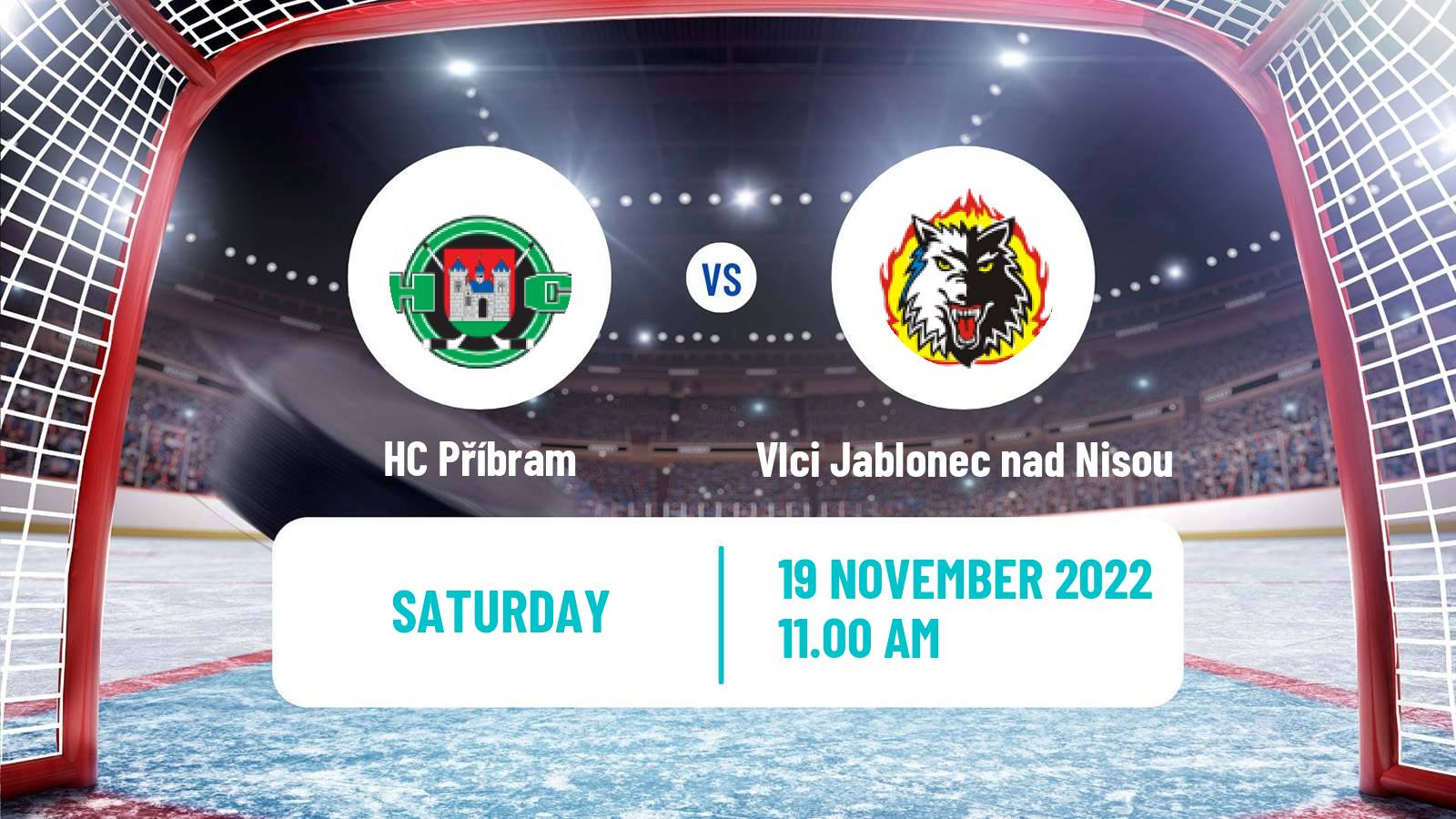 Hockey Czech 2 Liga Hockey West Příbram - Vlci Jablonec nad Nisou