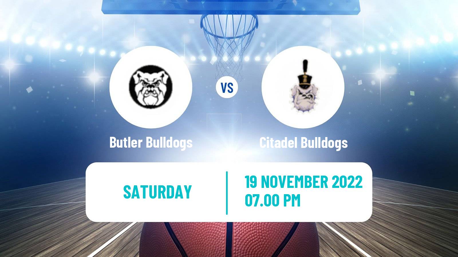 Basketball NCAA College Basketball Butler Bulldogs - Citadel Bulldogs