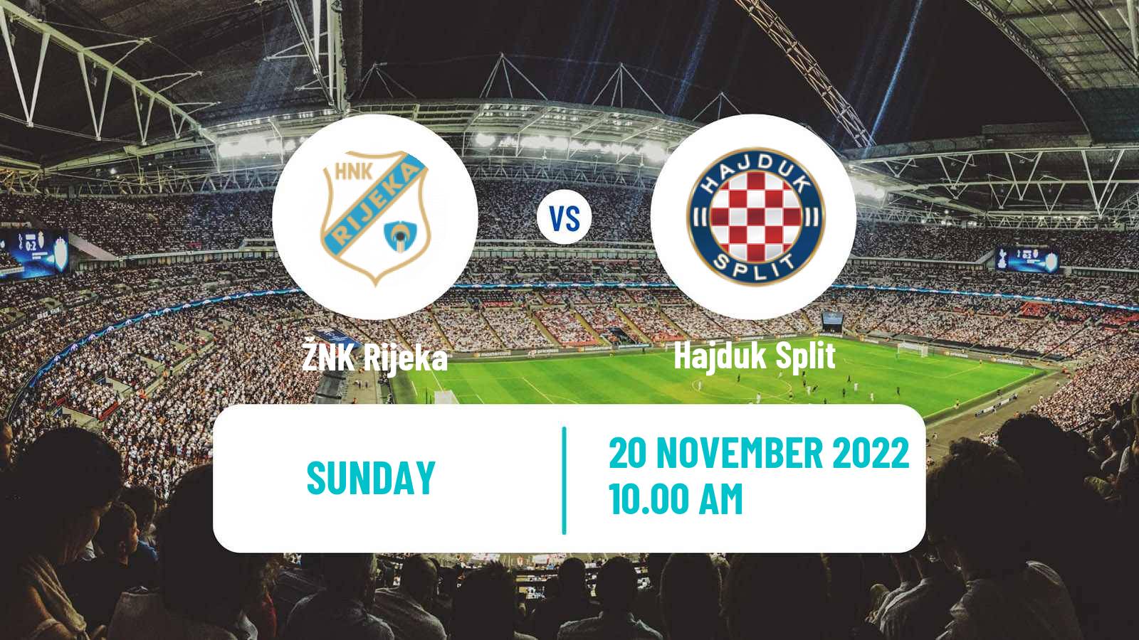 Soccer Croatian 1 HNL Women Rijeka - Hajduk Split