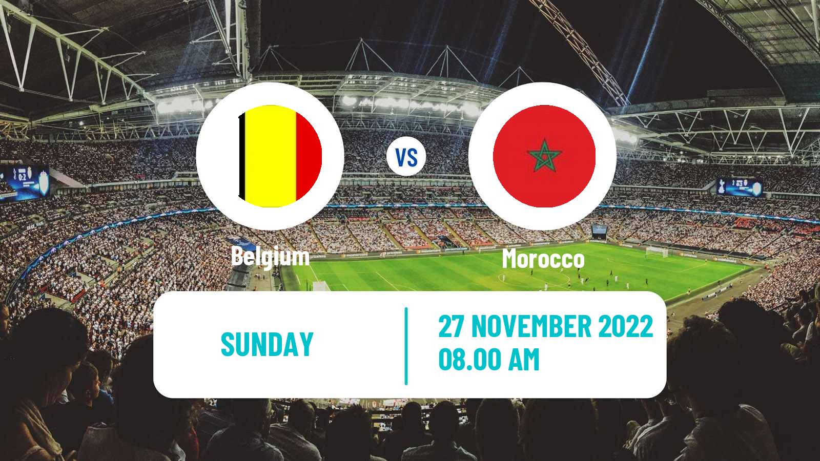 Soccer FIFA World Cup Belgium - Morocco
