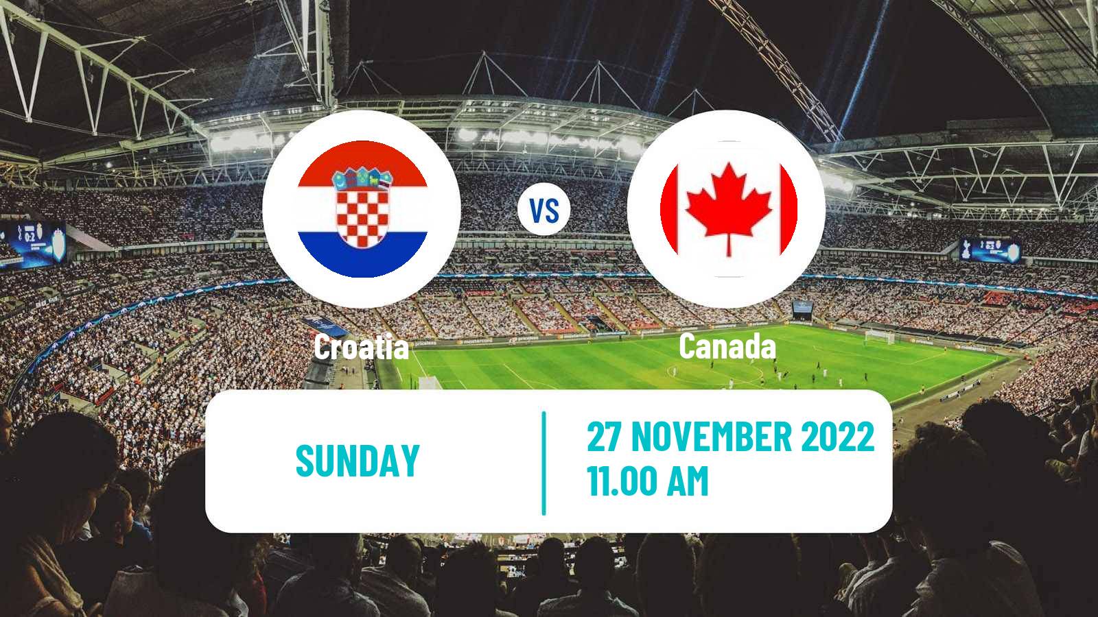 Soccer FIFA World Cup Croatia - Canada