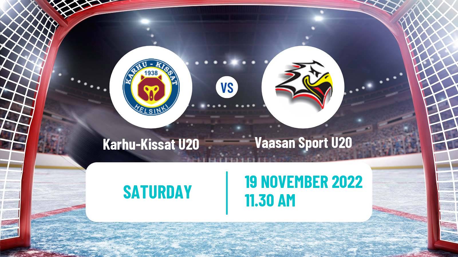 Hockey Finnish SM-sarja U20 Karhu-Kissat U20 - Vaasan Sport U20