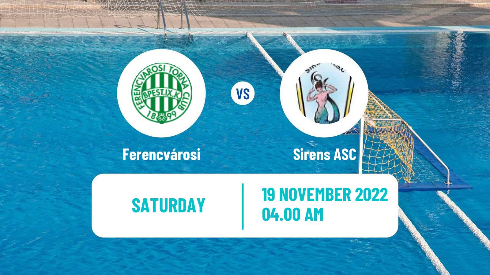 Water polo Champions League Water Polo Women Ferencvárosi - Sirens