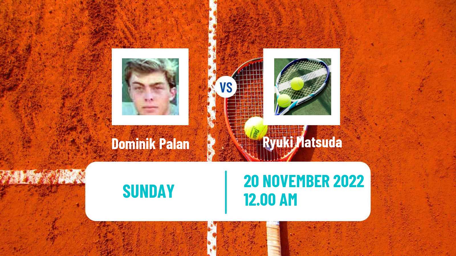 Tennis ITF Tournaments Dominik Palan - Ryuki Matsuda