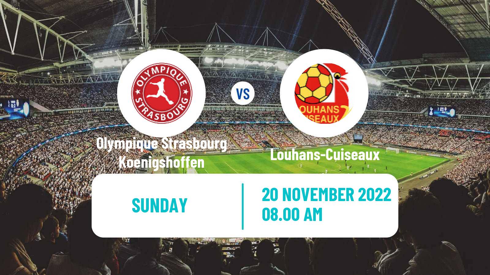 Soccer Coupe De France Olympique Strasbourg Koenigshoffen - Louhans-Cuiseaux