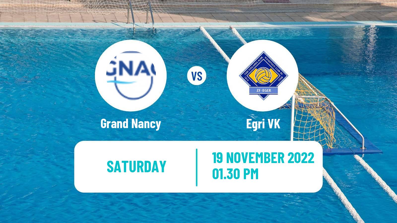 Water polo Champions League Water Polo Women Grand Nancy - Egri VK