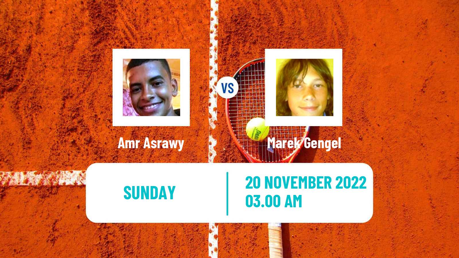 Tennis ITF Tournaments Amr Asrawy - Marek Gengel
