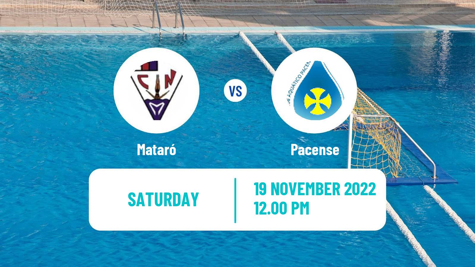 Water polo Champions League Water Polo Women Mataró - Pacense