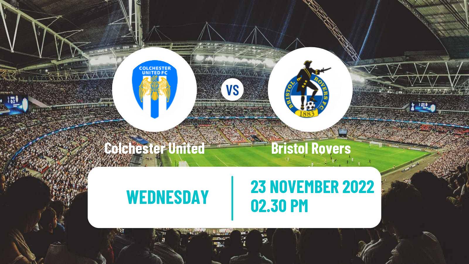 Soccer English EFL Trophy Colchester United - Bristol Rovers