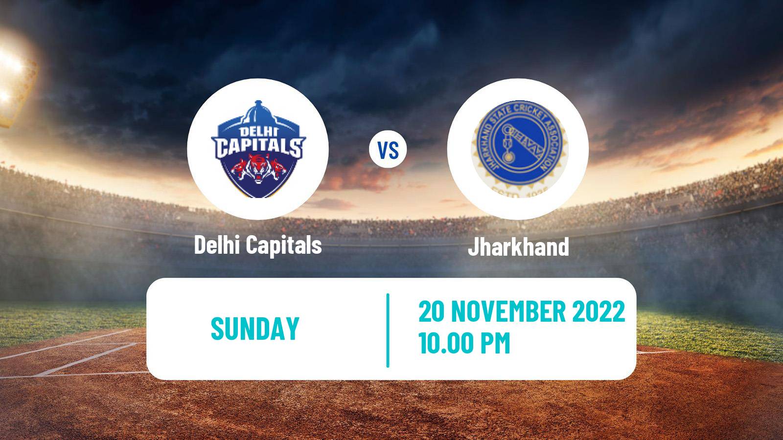Cricket Vijay Hazare Trophy Delhi Capitals - Jharkhand