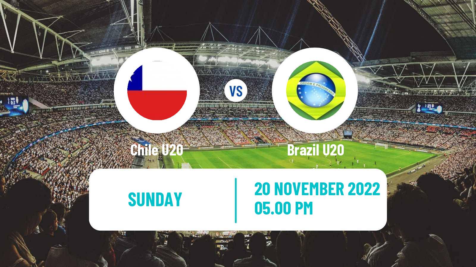 Soccer Friendly Chile U20 - Brazil U20