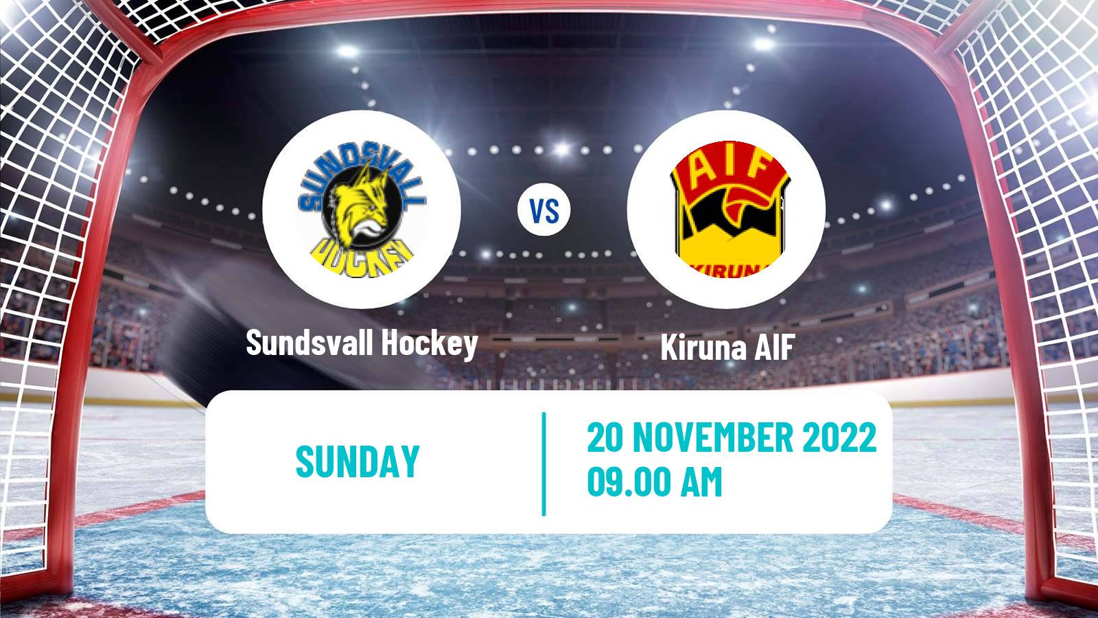 Hockey Swedish HockeyEttan Norra Sundsvall Hockey - Kiruna AIF