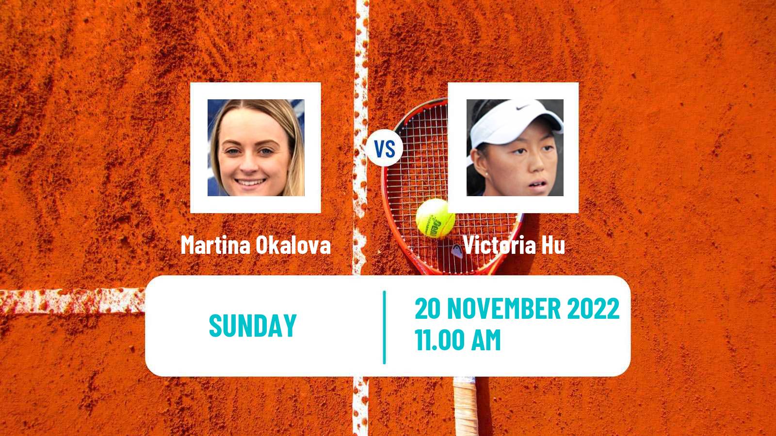 Tennis ITF Tournaments Martina Okalova - Victoria Hu