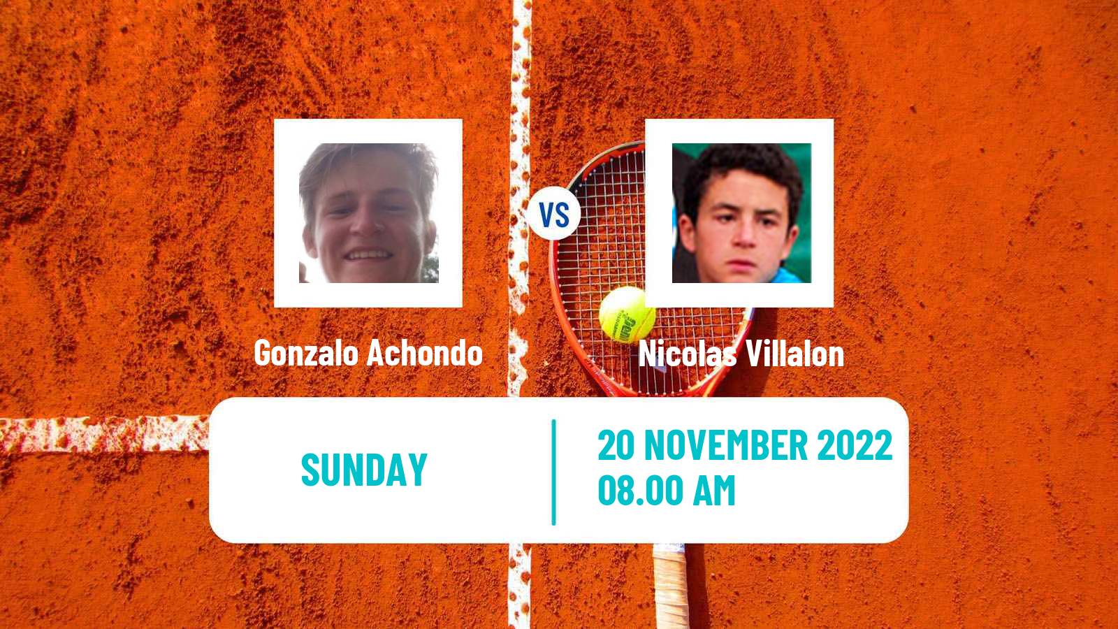 Tennis ATP Challenger Gonzalo Achondo - Nicolas Villalon