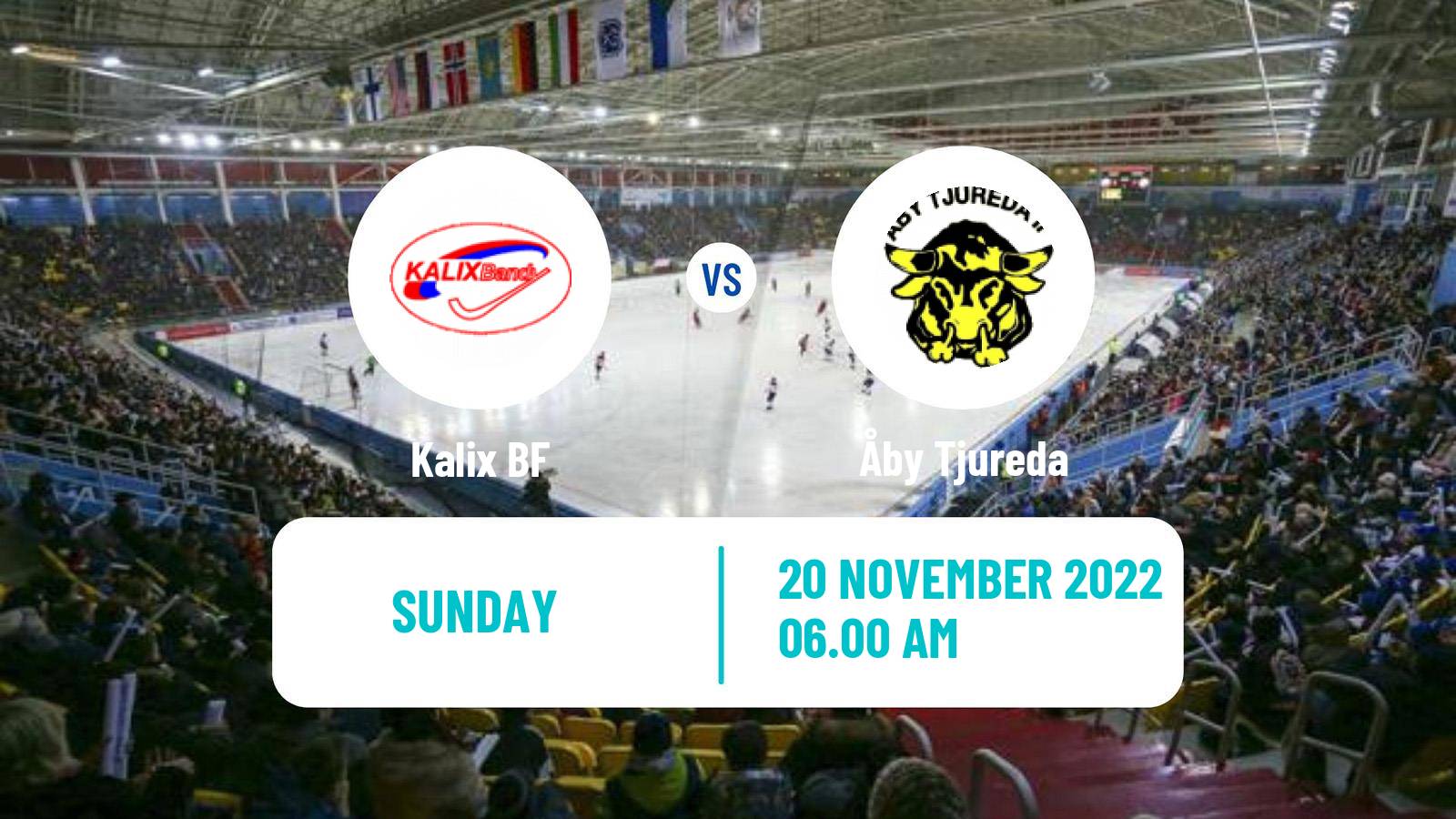 Bandy Swedish Allsvenskan Bandy Kalix BF - Åby Tjureda