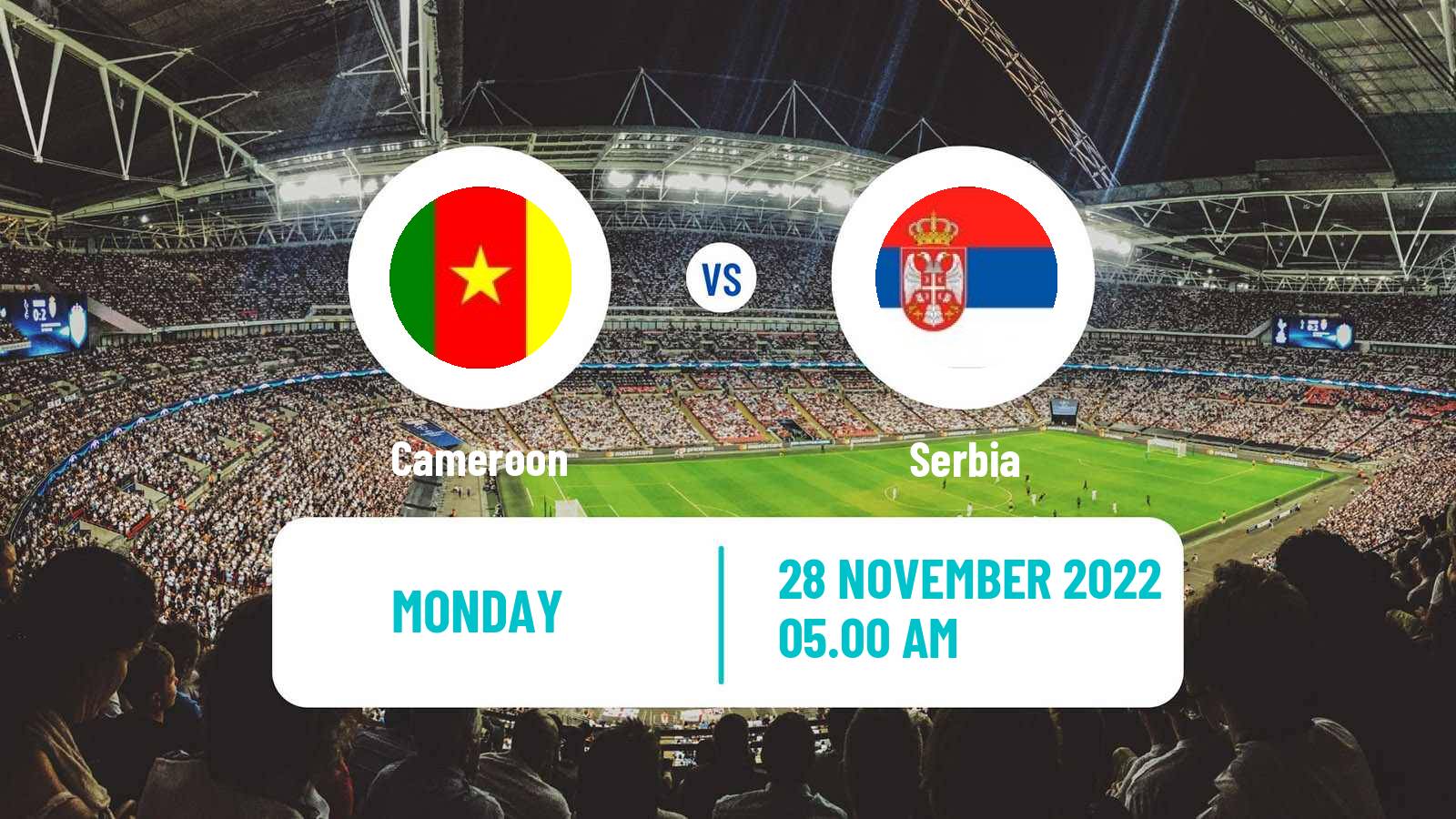 Soccer FIFA World Cup Cameroon - Serbia