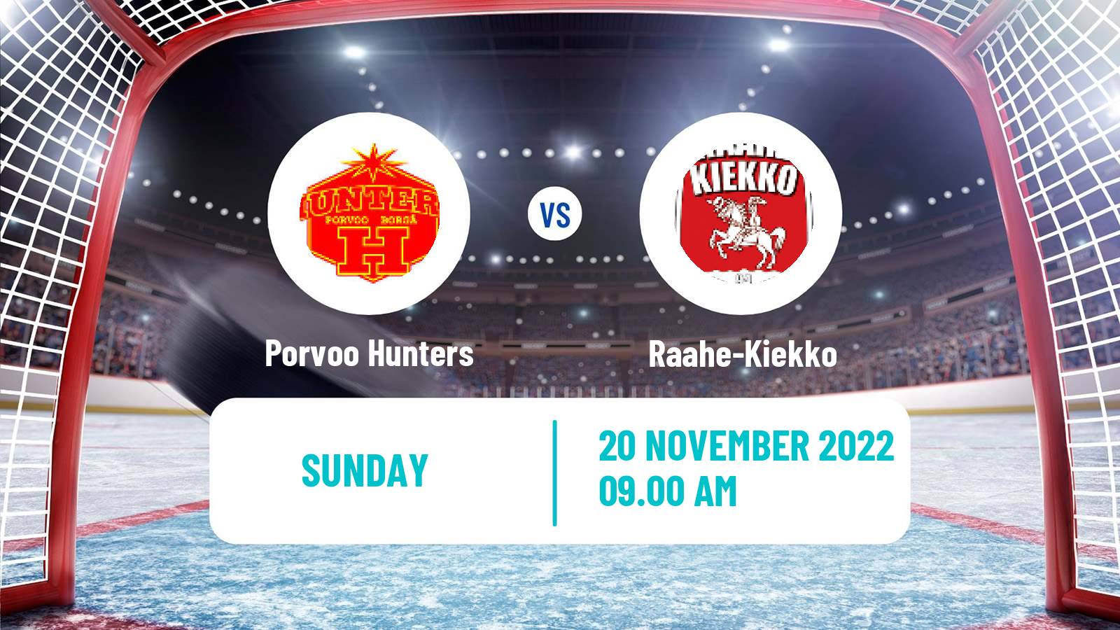 Hockey Finnish Suomi-sarja Porvoo Hunters - Raahe-Kiekko