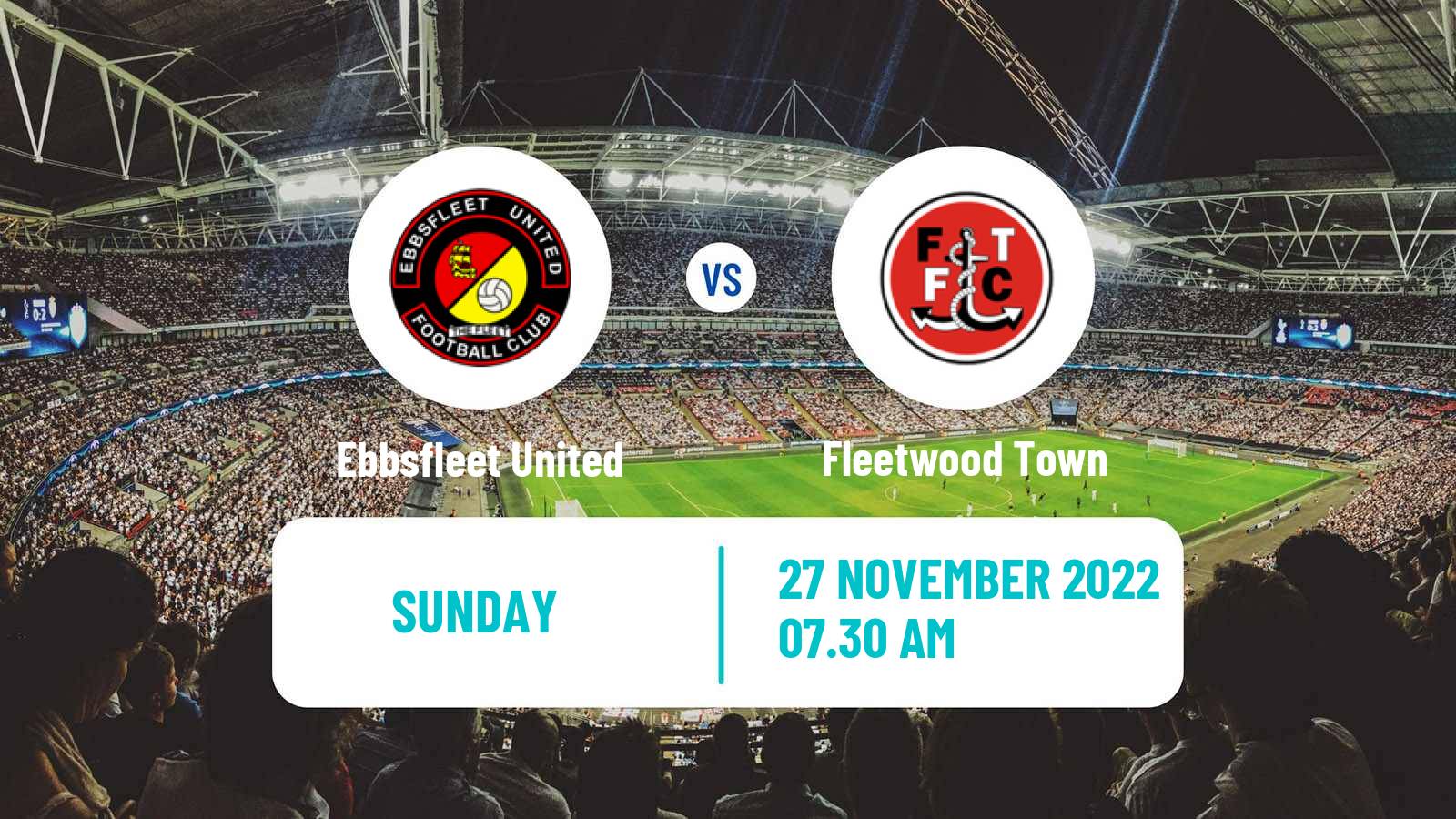 Soccer English FA Cup Ebbsfleet United - Fleetwood Town