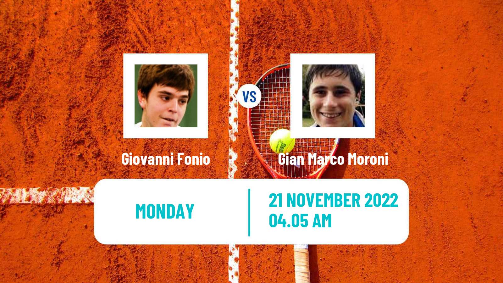 Tennis ATP Challenger Giovanni Fonio - Gian Marco Moroni