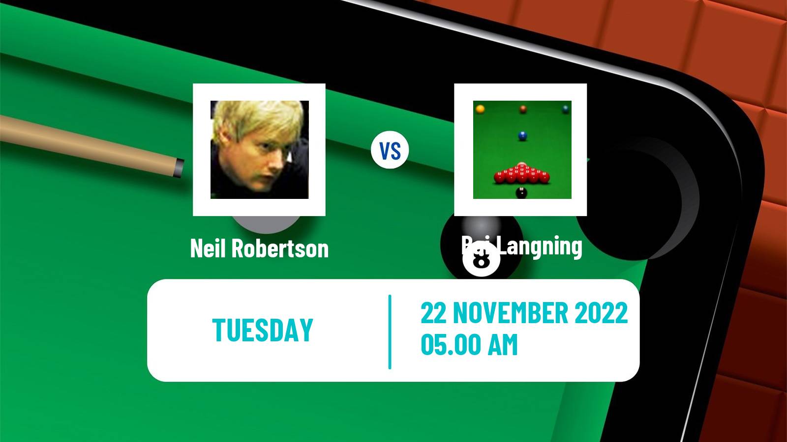 Snooker Snooker Neil Robertson - Bai Langning