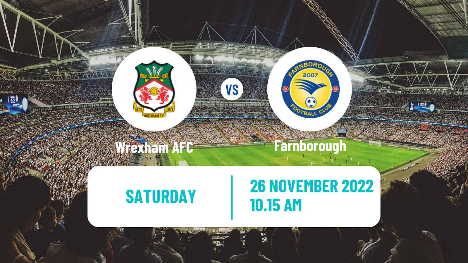 Soccer English FA Cup Wrexham - Farnborough