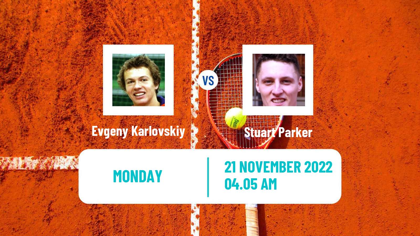 Tennis ATP Challenger Evgeny Karlovskiy - Stuart Parker