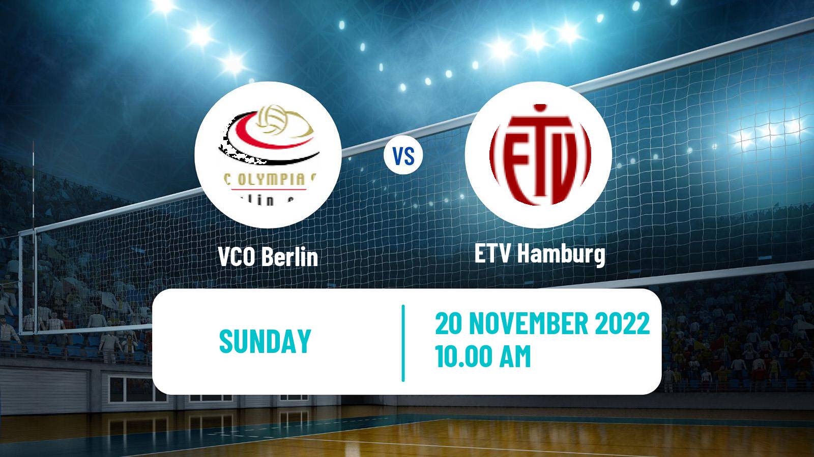 Volleyball German 2 Bundesliga North Volleyball Women VCO Berlin - ETV Hamburg