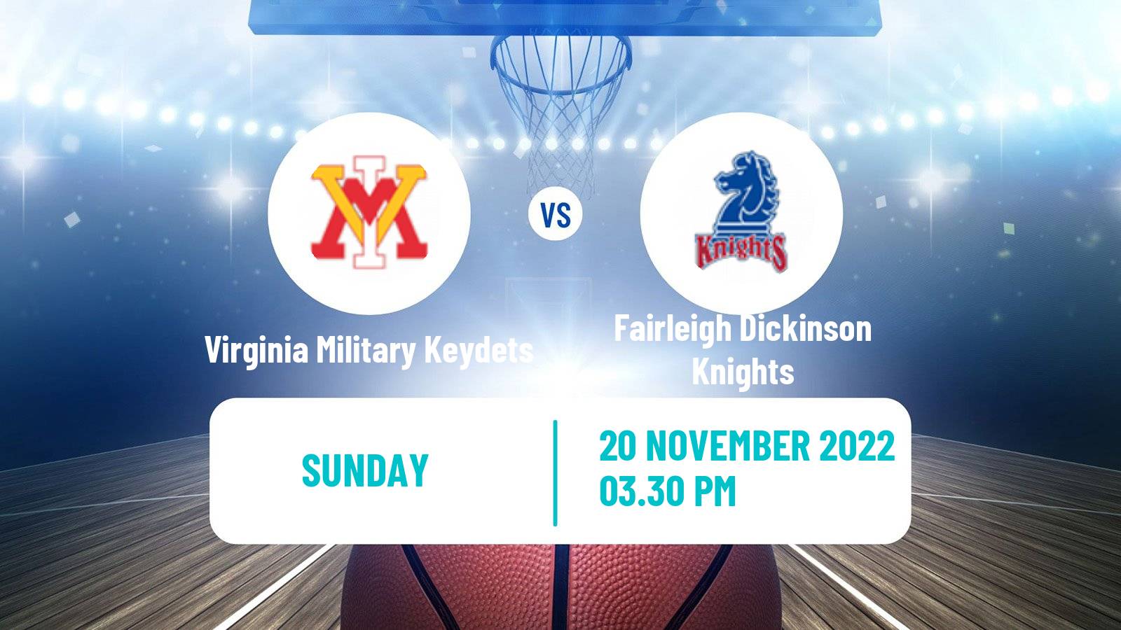 Basketball NCAA College Basketball Virginia Military Keydets - Fairleigh Dickinson Knights