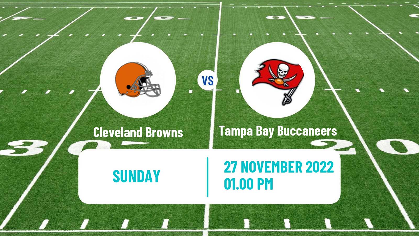 American football NFL Cleveland Browns - Tampa Bay Buccaneers