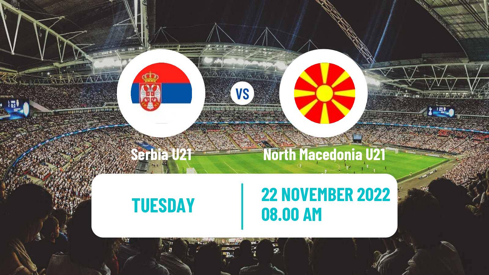 Soccer Friendly Serbia U21 - North Macedonia U21