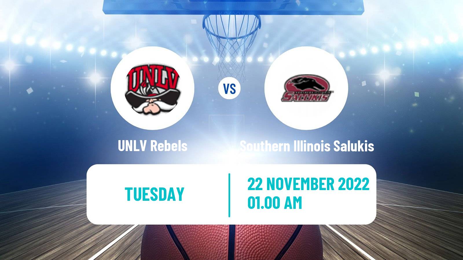 Basketball NCAA College Basketball UNLV Rebels - Southern Illinois Salukis