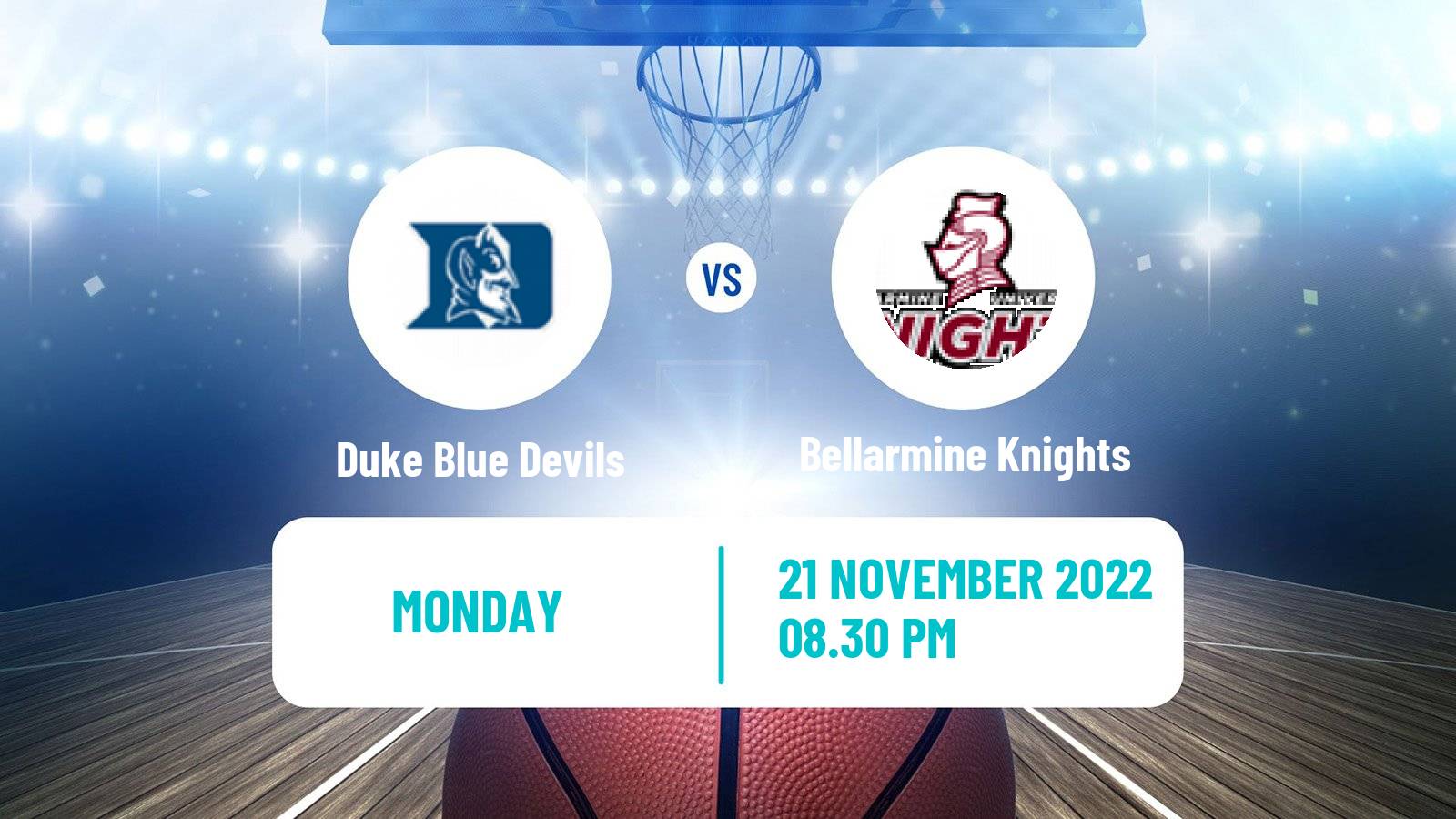 Basketball NCAA College Basketball Duke Blue Devils - Bellarmine Knights