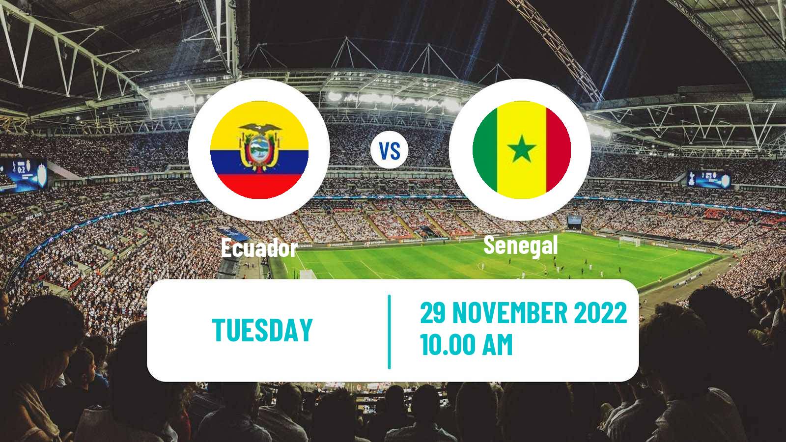 Soccer FIFA World Cup Ecuador - Senegal