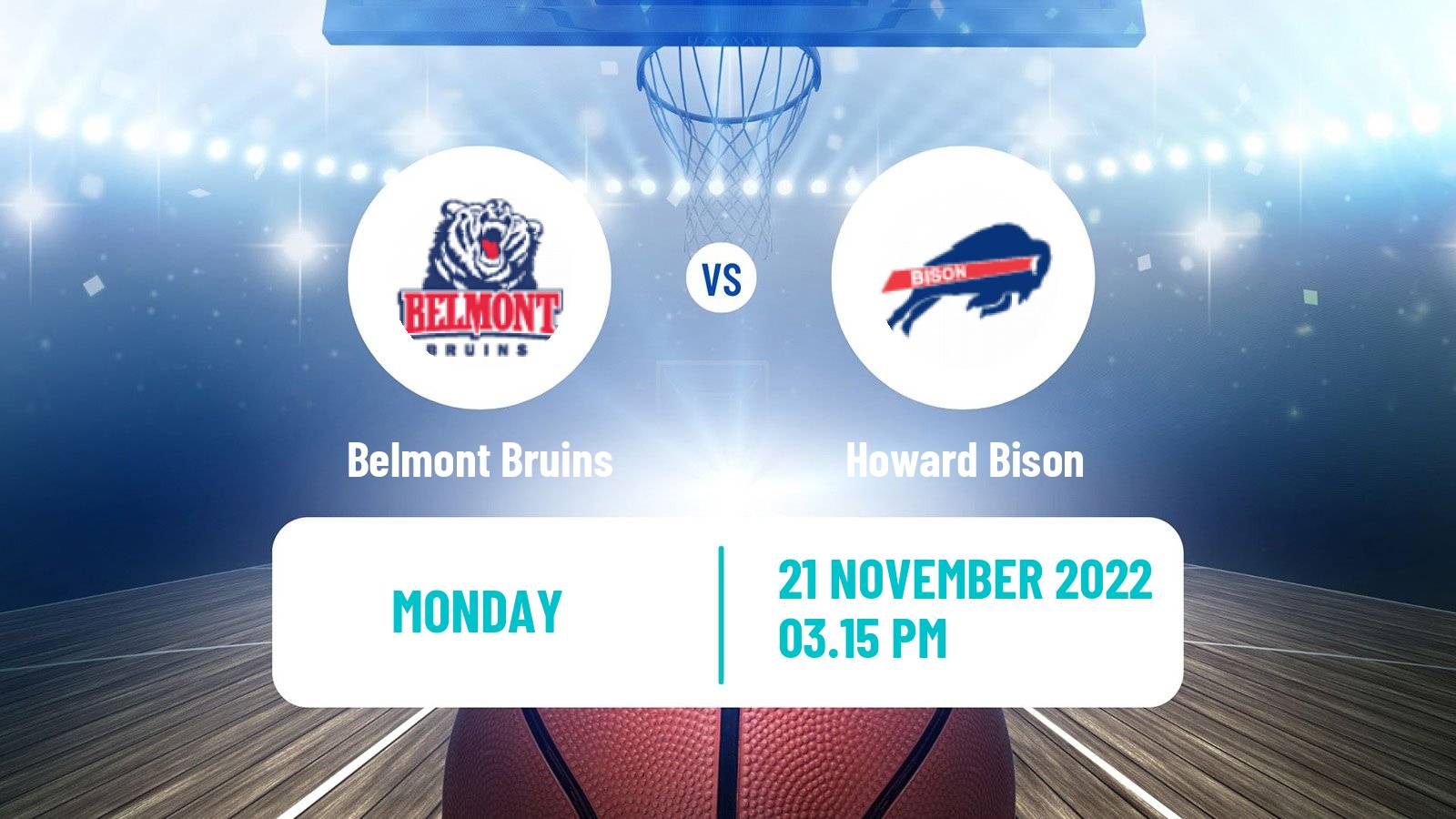 Basketball NCAA College Basketball Belmont Bruins - Howard Bison