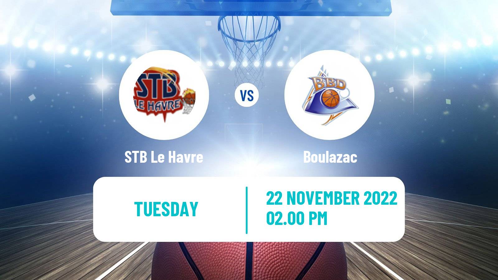 Basketball French Cup Basketball STB Le Havre - Boulazac