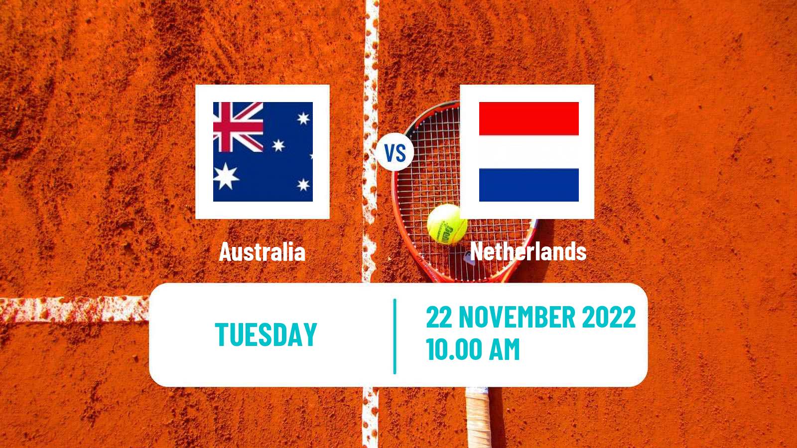 Tennis Davis Cup - World Group Teams Australia - Netherlands