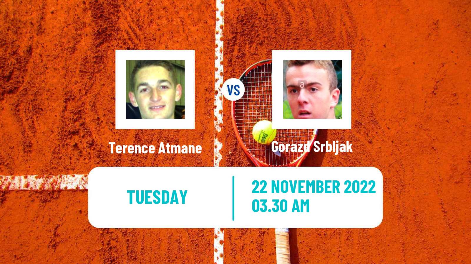 Tennis ITF Tournaments Terence Atmane - Gorazd Srbljak