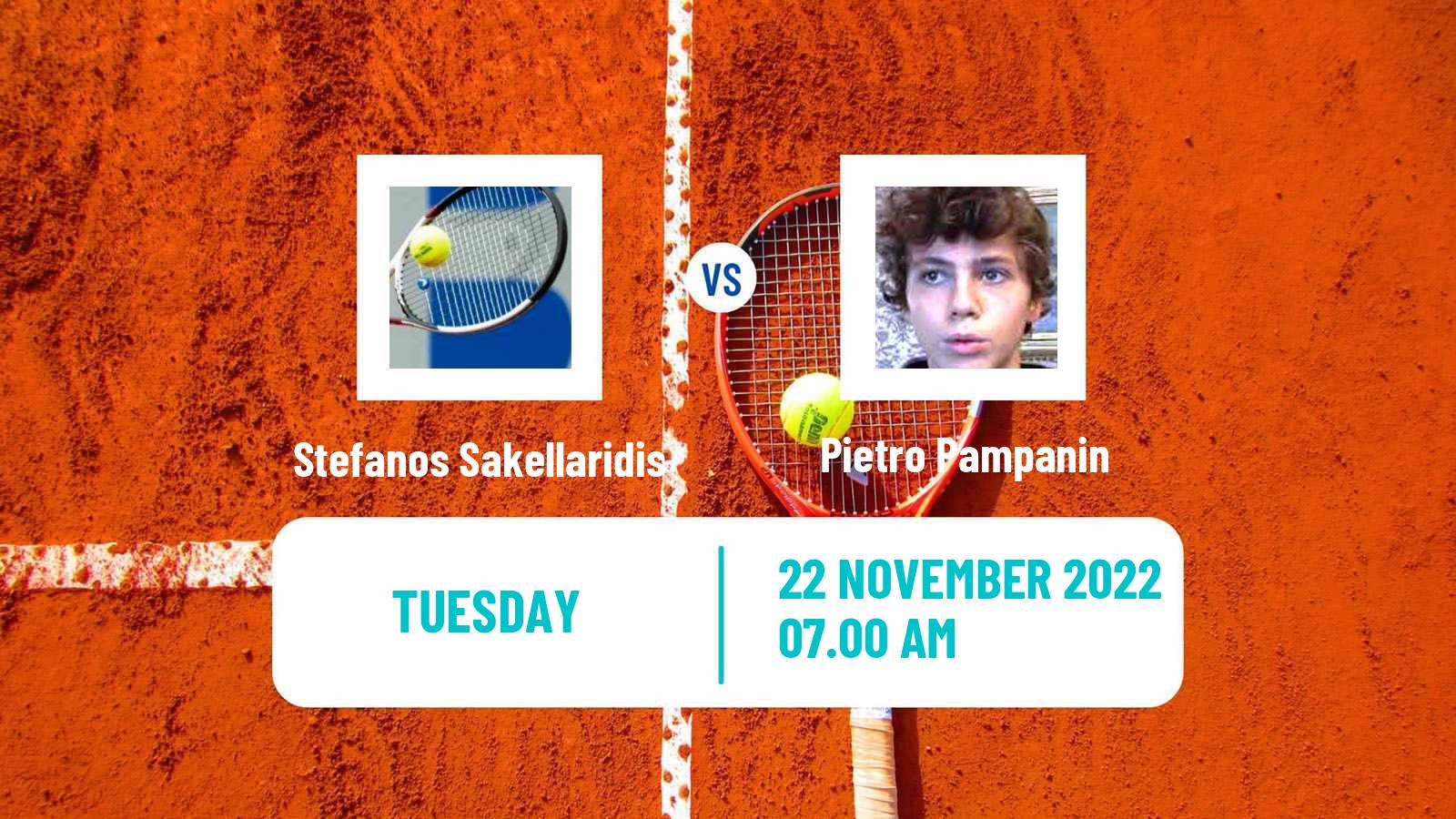 Tennis ITF Tournaments Stefanos Sakellaridis - Pietro Pampanin